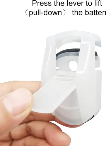 Vista 4 de Rizadores de pestañas de tamaño de viaje, mini rizador de pestañas pequeñas portátil, diseño de gran angular para un uso flexible y pestañas