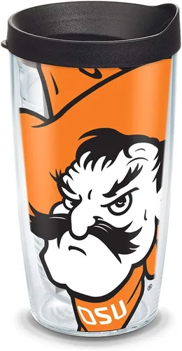 Vista 50 de Vaso térmico con tapa, marca Tervis, Idaho Univ, Transparente