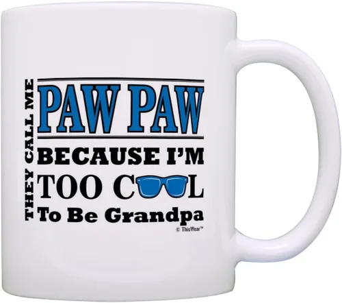 Vista 11 de ThisWear Regalo del Día del Padre para abuelos demasiado geniales para ser un abuelo, regalo de gafas de sol de 11 onzas, taza de café de cerámica