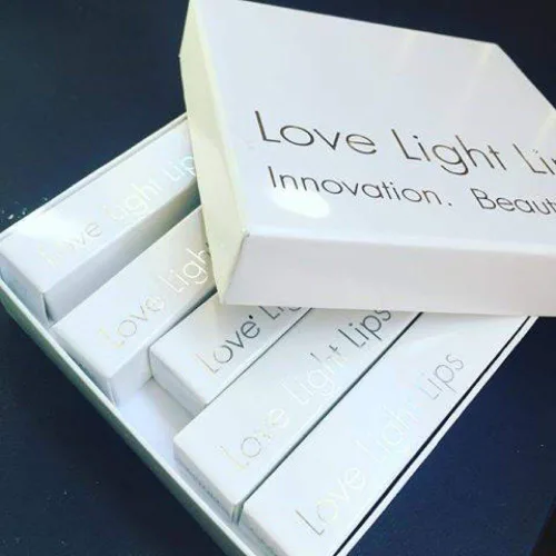 Vista 5 de Labios ligeros iluminados brillo labial con espejo, 6 magníficos colores Hidratante