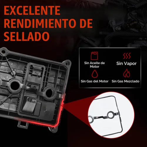 Vista 6 de MITZONE Kit de cubierta de válvula de motor compatible con Nissan Tiida 2007-2018 Nissan Versa 1.8L L4 Repace 13264EM30C 2007-2013