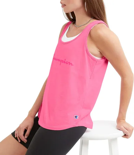 Vista 3 de Champion Women's Tank Top, Cotton Tank for Women, Cotton, Multiple Colors, Classic Script