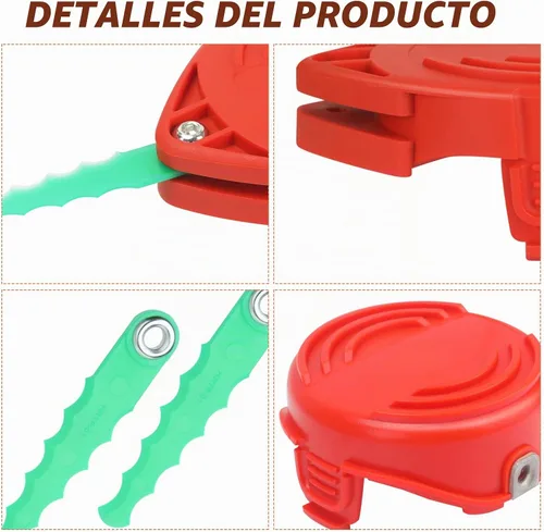 Vista 6 de THTEN SF-080 - Carrete de repuesto para cabezal de recortadora de 20 pies, 0.080 pulgadas, compatible con Black & Decker GH3000 LST540 GH3000R
