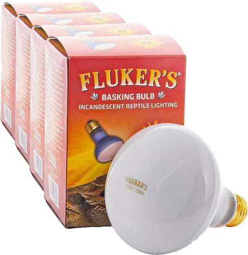 Vista 3 de Fluker's Focos de foco Basking para reptiles, color negro, 60 vatios