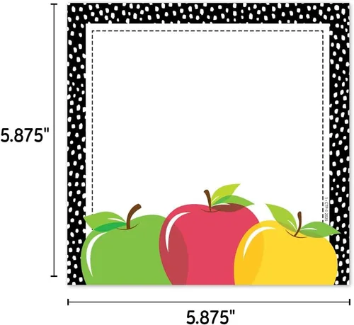 Vista 3 de Creative Teaching Press - Tarjetas de manzana, recortes de diseño de 15,24 cm, tiempo de manzana (#11054 Creative Teaching Press)