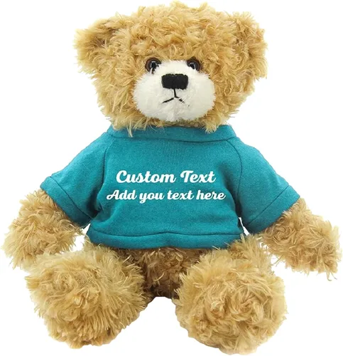Vista 9 de Oso Brandon beige personalizado – Juguete de peluche personalizado de 12 pulgadas – Regalo perfecto de oso personalizado para graduación, San
