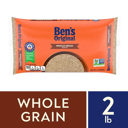 Vista 4 de BEN'S ORIGINAL Arroz integral de grano entero, bolsa de 2 lb