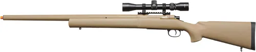 Vista 7 de Lancer Tactical Rifle Airsoft de Francotirador M24 Mejorado de Acción de Cerrojo Accionado por Resorte con Mira