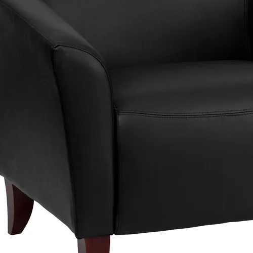 Vista 8 de Flash Furniture Silla Hercules LeatherSoft, color negro