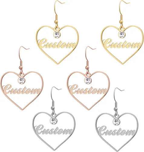 Vista 245 de Personalized Custom Name Pendant Necklace Stainless Steel for Women