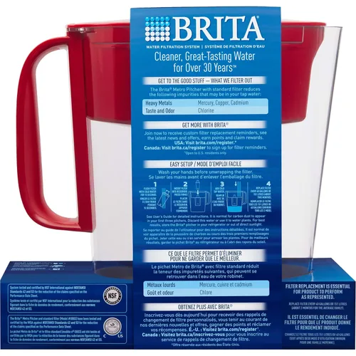 Vista 9 de Brita Metro - Jarra de agua con 1 filtro de larga duración