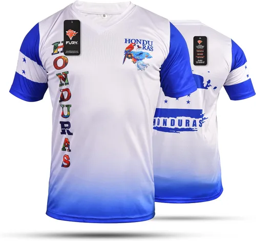 Vista 3 de Fury Camiseta de Fútbol Honduras - Honduras Camiseta de Fútbol Honduras Jersey HombresMujeresMujeresUnisex
