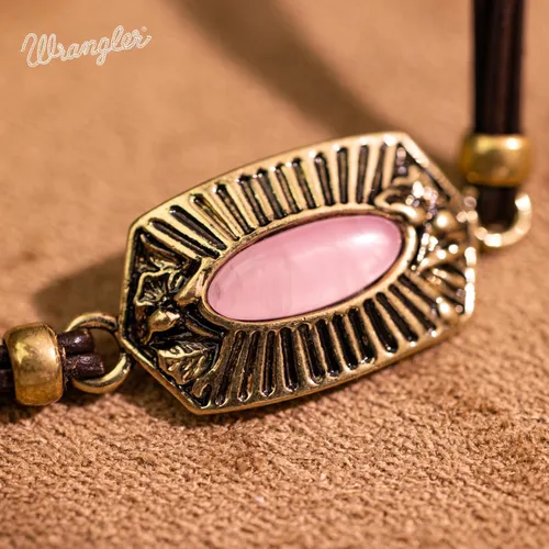 Vista 4 de Montana West Wangler - Pulsera de cadena de piedra natural occidental para mujer, joyería delicada