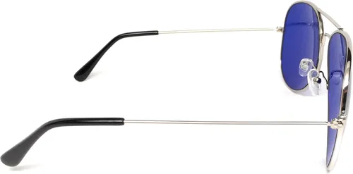 Vista 3 de WebDeals - Gafas de sol con marco de metal de aviador, estilo clásico