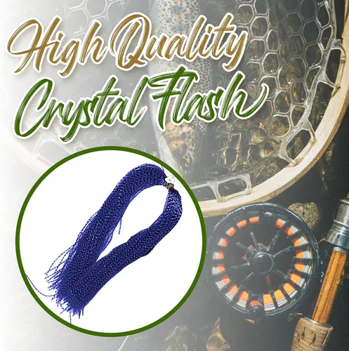 Vista 2 de Creative Angler Material de atado de moscas con destello Azul