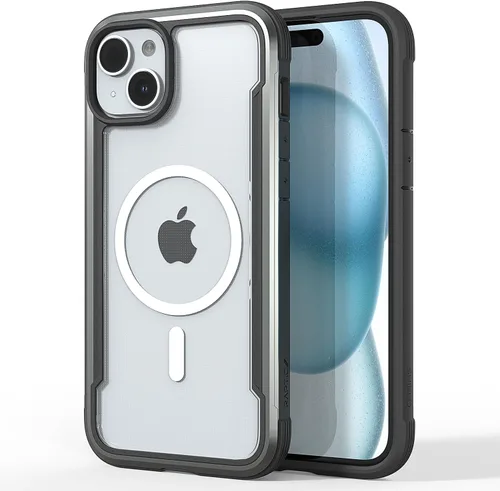 Vista 16 de RAPTIC Funda magnética Air para iPhone 15, funda protectora transparente a prueba de golpes, grado militar probada para caídas de 10 pies, funda