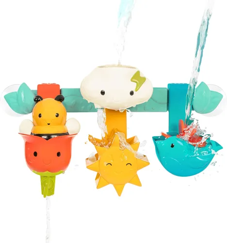 Vista 11 de Battat 10 botes de baño apilables - Horario de baño numerado y apilable - Juguetes flotantes para el baño, piscina, playa - Juguetes educativos