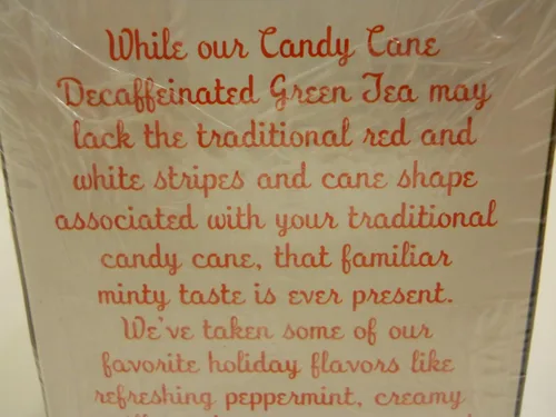 Vista 7 de Trader Joes - Té verde de bastón de caramelo descafeinado 20 bolsitas de té, un favorito navideño con sabores de menta, vainilla y canela