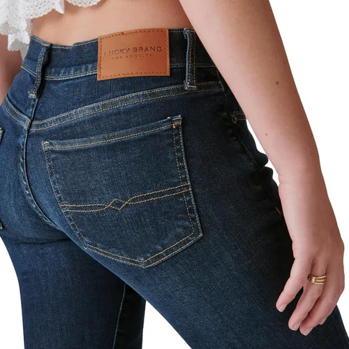 Vista 5 de Lucky Brand Sweet Straight de talle medio en Olancha Destructed