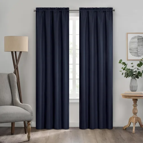Vista 63 de ECLIPSE Kendall - Cortina térmica opaca moderna con bolsillo para cortinero, para dormitorio o sala de estar (1 panel), 42 x 54 pulgadas, alcachofa