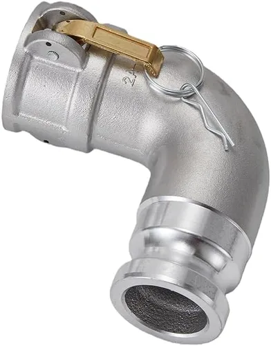 Vista 3 de Tipo de aluminio DA Camlock montaje, codo de 90 grados, 2 "Camlock hembra x 2" Camlock macho