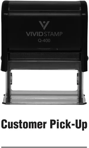 Vista 10 de Sello de goma autoentintado para recolección de clientes (tinta negra) - Mediano (paquete de 2)