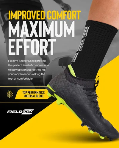 Vista 5 de FieldPro 3 y 5 pares de calcetines de agarre de fútbol para adultos y jóvenes 5 colores para hombre calcetines de agarre de fútbol Calcetines