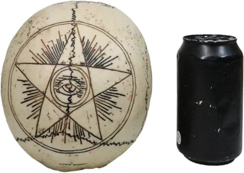Vista 7 de Ebros Paranormal Ouija Spirit - Figura de calavera mediana sobrenatural, escultura ocultista como decoración del hogar, centro de mesa de fiesta