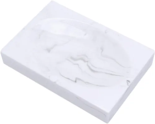 Vista 4 de Healifty Soporte para jabonera, 1 unidad, bandejas decorativas, bandeja decorativa para bañera, bandeja decorativa de baño, bandeja de resina