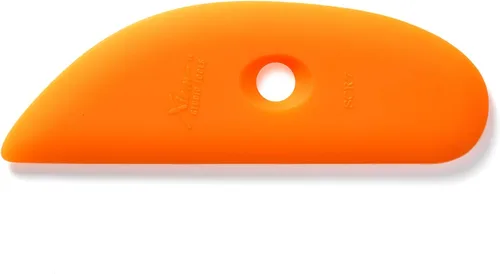 Vista 9 de Xiem Tools Costilla de arcilla de silicona suave para cerámica y cerámica (SCR1-O-10193)