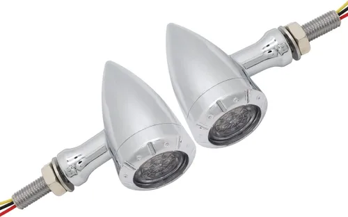 Vista 10 de FATECIM Luces intermitentes LED personalizadas para motocicleta, 2 unidades, con luces de correr/frenado, indicadores de alta resistencia, luces