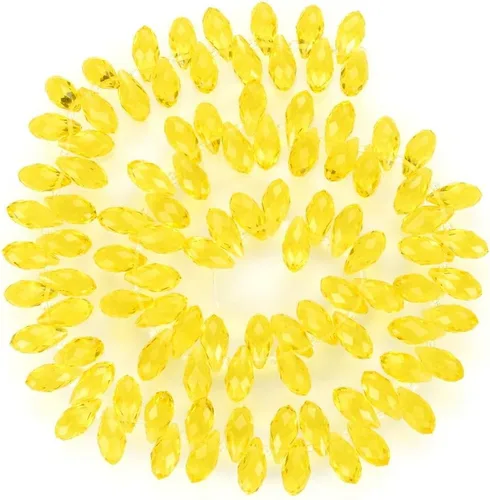 Vista 25 de 200pcs Checa 0.472 in Lágrima facetada Briolette Cristal Perlas Colgante de gota a granel Amatista Púrpura