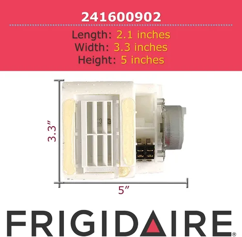 Vista 3 de Frigidaire 241600902 Asamblea genuina del control del amortiguador de aire del OEM para los refrigeradores
