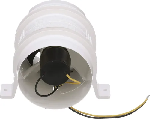 Vista 4 de Attwood Soplador silencioso resistente al agua. Blanco, de 4 pulgadas.