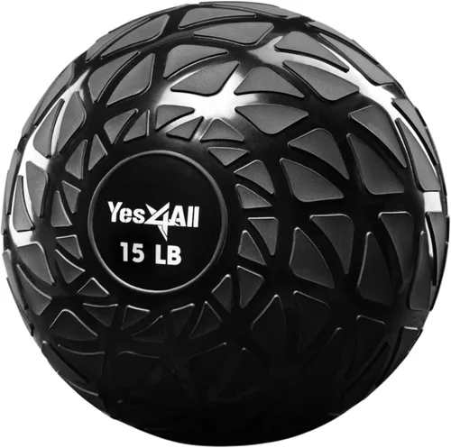 Vista 13 de Yes4All - Pelota de golpe rellena de arena para entrenamiento de fuerza Negro
