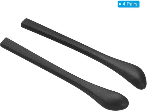 Vista 3 de PATIKIL Puntas de extremo de gafas, gafas antideslizantes para orejas de calcetín de oído, manga de tubo de silicona para patas cuadradas de metal