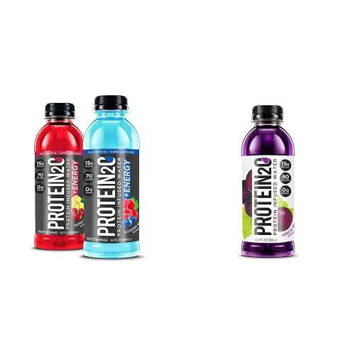 Vista 10 de Protein2o Paquete variado de agua con infusión de proteína de suero de leche y energía (botella de 16.9 onzas)