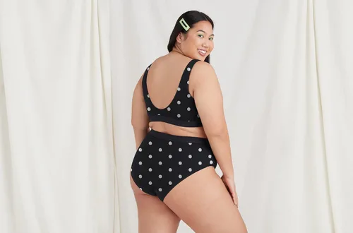 Vista 7 de MeUndies Bralette para mujer Brasier elástico de algodón con cuello en U Tela exclusiva de Tienda