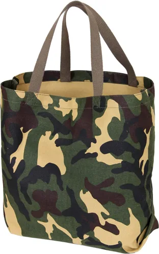 Vista 4 de Rothco Bolsa de lona de camuflaje y sólido, bolsa de comestibles reutilizable para el trabajo y más Reusable Durable Cotton Canvas, 22L Capacity