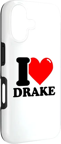 Vista 3 de Carcasa con texto en inglés "I Love Drake" para iPhone 17