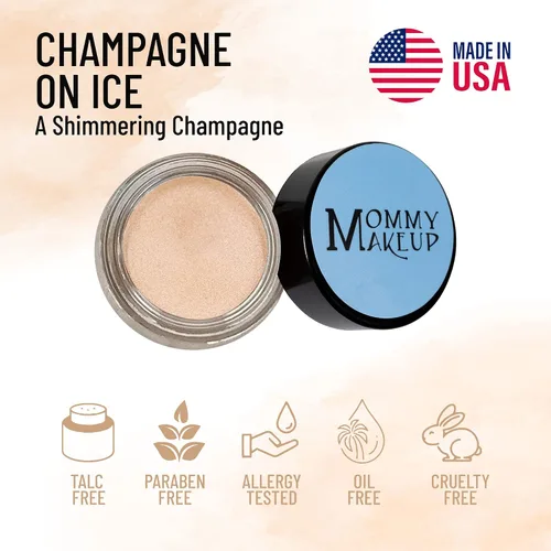 Vista 3 de Mommy Makeup Any Wear - Sombra de ojos en crema, impermeable, a prueba de arrugas, larga duración, alto pigmento, sin aceite, crema a polvo