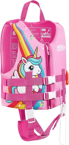 Vista 16 de MoKo Swimming Vest for Kids 20-30-50-77 lbs, Children Swim Vests Water Activity Equipment Cute Pattern Watersports Swimming Device for Toddlers Boys