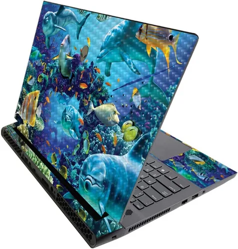 Vista 456 de MightySkins - Skin brillante con purpurina para Alienware M17 R3 (2020) y M17 R4 (2021) - Diversión de los años 90 Acabado duradero con purpurina