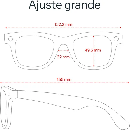 Vista 13 de Ray-Ban Meta (Gen 1), Wayfarer, Large Matte Black Smart AI Glasses for Men, Women — 12 MP Camera, Open-Ear Speakers, Video Recording, Bluetooth