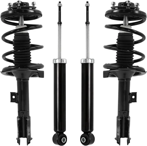 Vista 162 de Detroit Axle - Puntales y Amortiguadores para Chevy Traverse Buick Enclave GMC Acadia Saturn Outlook 2007-2012, 2 puntales delanteros con resorte