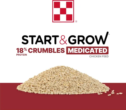 Vista 4 de Purina Comience y crezca Nutricionalmente Completo Alimento Medicado Crumbles Bolsa de 25 libras (25 libras)