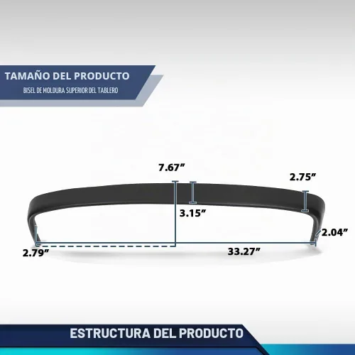 Vista 5 de PIT66 Bisel superior para salpicadero compatible con Toyota Pickup 1989, 1990, 1991, 1992, 1993, 1994 y 1995, color negro Bisel superior