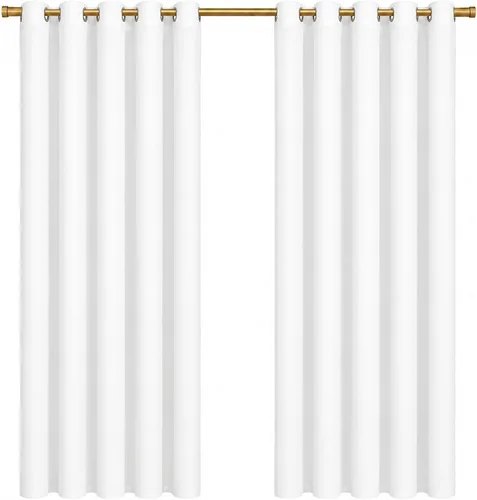 Vista 12 de KEMCO Cortinas opacas para oscurecer la habitación, con aislamiento térmico y ojales, para sala de estar, bunglow