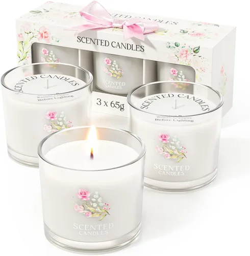 Vista 33 de CHILLFLAME Velas perfumadas de regalo para mujer, juego de regalo de velas para ella, 6 velas votivas perfumadas, regalos de cumpleaños