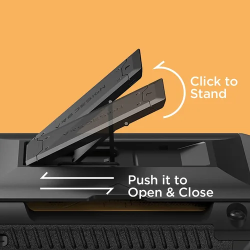 Vista 7 de VRS DESIGN Damda Glide - Funda híbrida para iPhone 13 Pro, ranura para tarjetas con soporte, funda funcional resistente compatible con iPhone 13 Pro